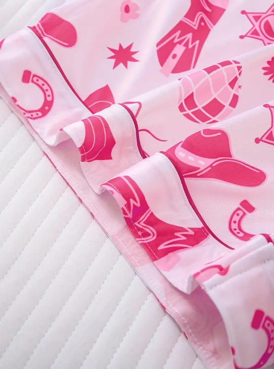 💗 Western Barbie Dreams Pink Cowgirl Icon Pajama Set image 7