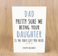 👔 Funny Father’s Day Card – Daughter Edition 💙 image 0