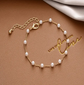 Dainty Pearl Bracelet image 1