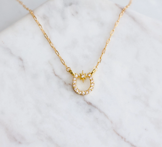 Lucky Star Horseshoe Necklace image 1