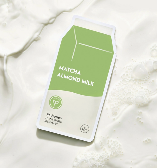Matcha Almond Milk Radiance Plant-Based Milk Sheet Mask image 0