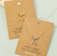 Twisted Ribbon Bow Necklace – 18K Gold Dipped image 1