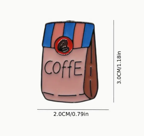 Coffee Lover Enamel Pin Set image 1