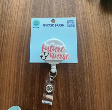 “Future Nurse” Badge Reel – Handmade with Heart image 0