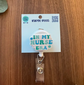 Blue “In My Nurse Era” Badge Reel – Handmade & Swiftie-Inspired image 0