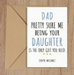👔 Funny Father’s Day Card – Daughter Edition 💙 image 1