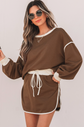 Brown Lounge Skirt Set image 1