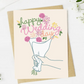 💐 “Happy Wedding Day” Card – Handheld Bouquet Edition 🌸 image 0