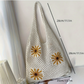 White Tote Bag with Sunflowers✨ image 1
