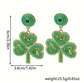 Lucky Shamrock Earrings – Green Gemstone Sparkle image 3