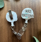 Classic “Nurse Practitioner” Badge Reel – Handmade Minimalist Style image 1