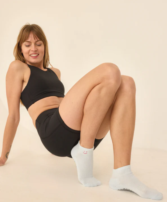 The Harlow Socks - Baby Blue Smiley image 0
