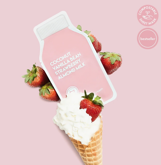 Strawberries and Cream Soothing Raw Juice Sheet Mask image 1