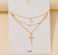 Layered Cross Necklace ✝️✨ image 1