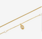 Layered Pearl & Medallion Stainless Steel Necklace image 1