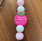 School Counselor Beaded Lanyard – “Work of Love” Design image 0