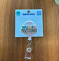 Colorful “Nurse Practitioner” Badge Reel – Handmade image 0