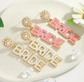 👰‍♀️ BRIDE Statement Earrings – Pearls & Pop Color image 2