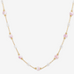 Vintage Rose Porcelain Bead Necklace image 0