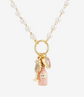 Rosé All Day Pearl Charm Necklace image 1