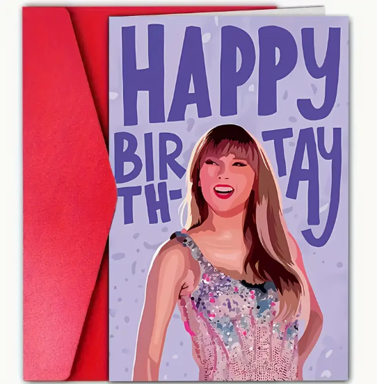 "HAPPY BIRTH-TAY" Taylor Swift-Inspired Card image 2