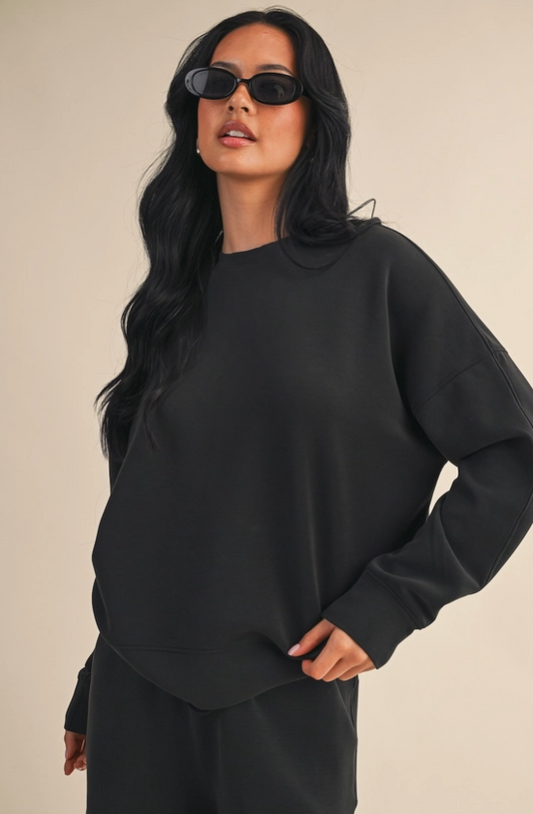 Black Scuba Sweatshirt image 1