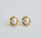 Chic Pearl and Zirconia Drop Earrings image 1
