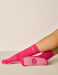 The 90s Crew Grip Sock - Hot Pink