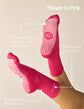 The 90s Crew Grip Sock - Hot Pink