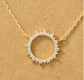 Radiant Sunburst Circle Necklace image 3