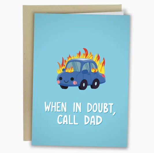 "When in Doubt, Call Dad" Father's Day Card image 0