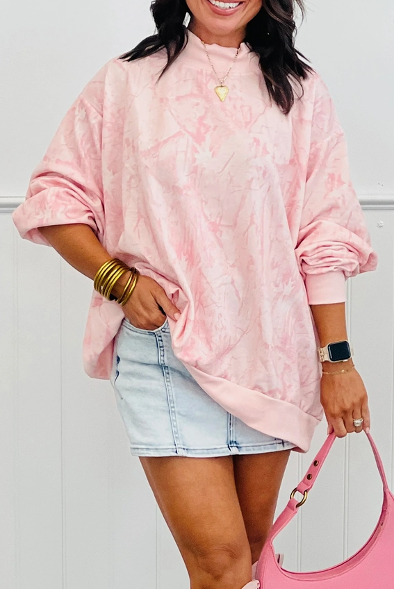 Pink Camo Baggy Sweatshirt image 0