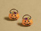 Jeweled Jack-O’-Lantern Stud Earrings 🎃✨ image 0