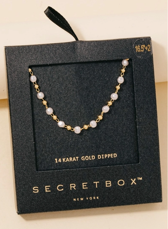 Classic Pearl Chain Necklace 🤍✨ image 1