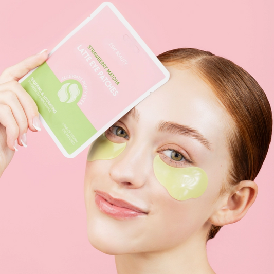 Strawberry Matcha Latte Depuffing & Hydrating Eye Patches image 1