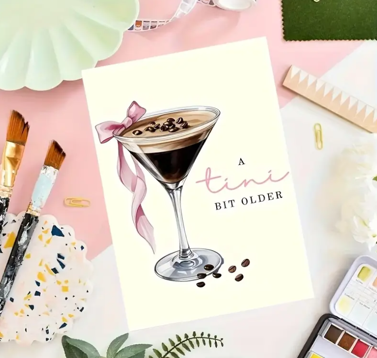 “A Tini Bit Older” Birthday Card image 1