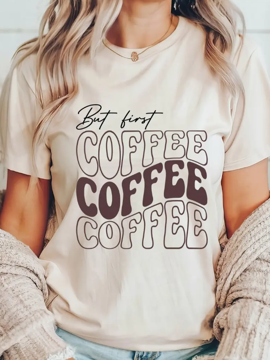 "But First, Coffee Coffee Coffee" T-Shirt image 0