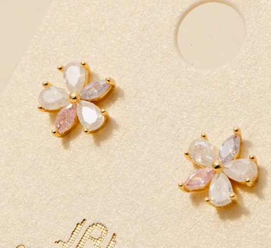 Pastel Bloom Stud Earrings image 1