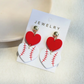 Heart of the Game Baseball Earrings image 2