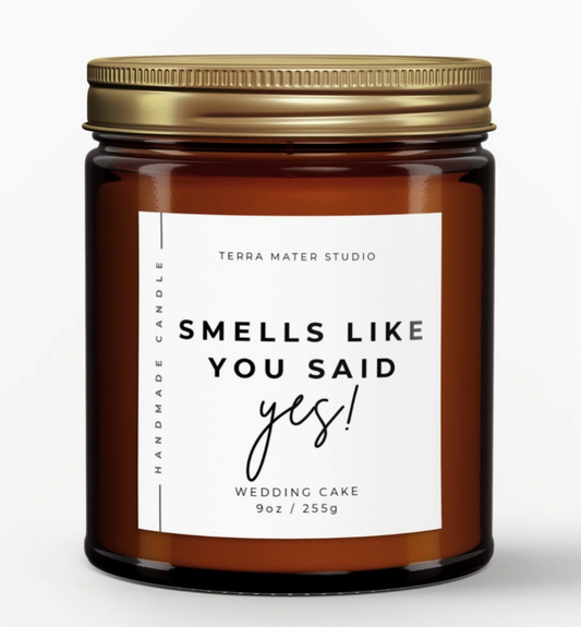 “Smells Like You Said Yes!” Candle – Lavender Gardens (9oz) image 0