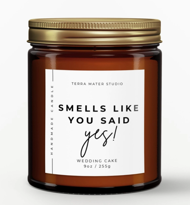 “Smells Like You Said Yes!” Candle – Lavender Gardens (9oz) image 0