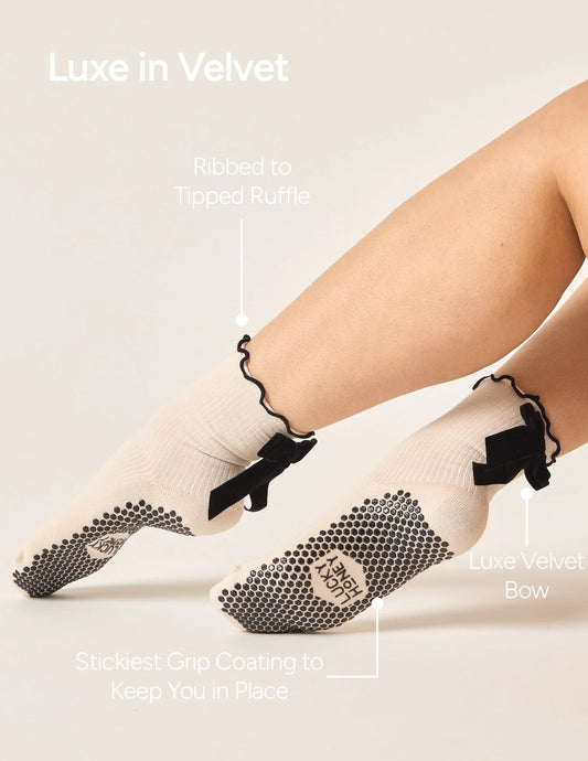 The Juliet Grip Sock - Black