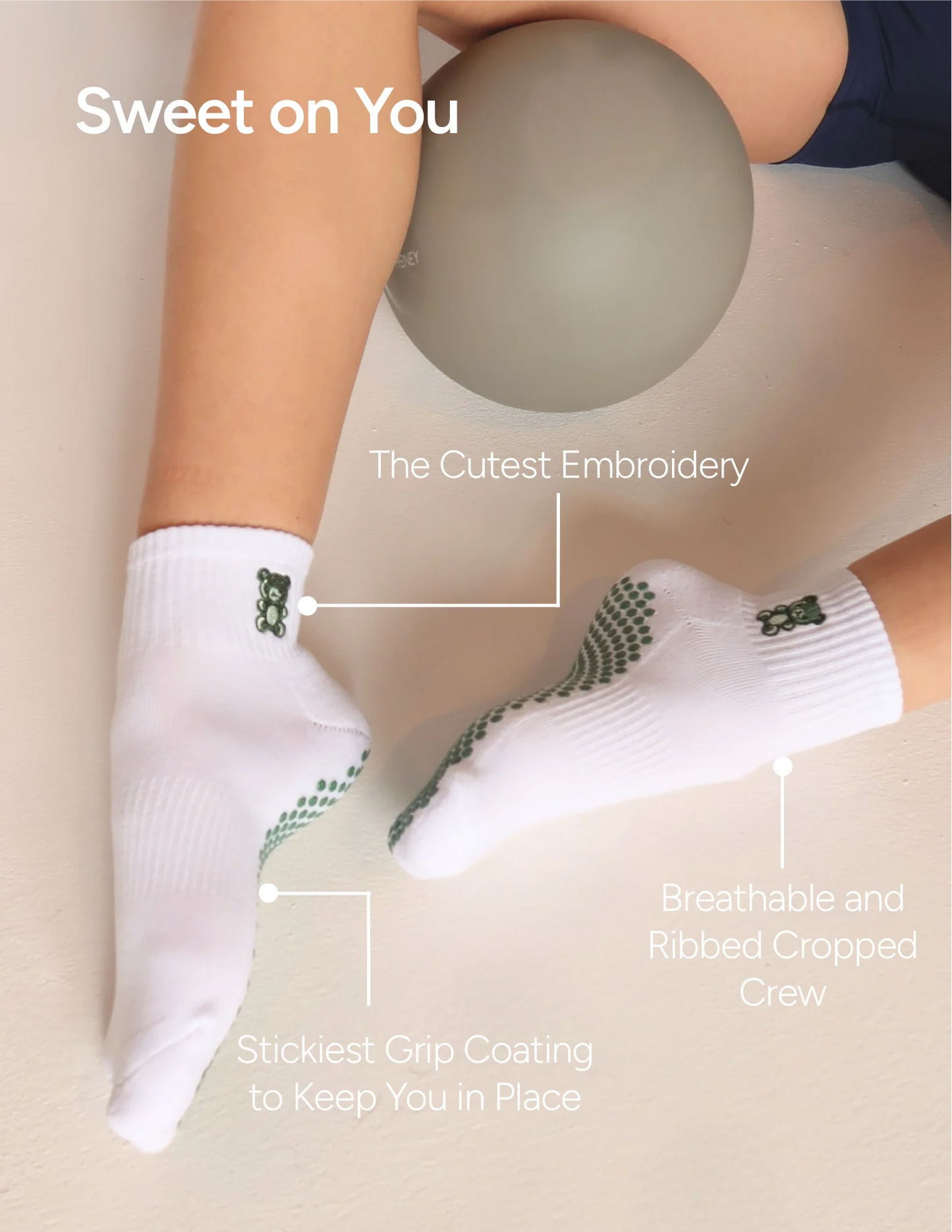 The Harlow Grip Sock - Gummy Bear