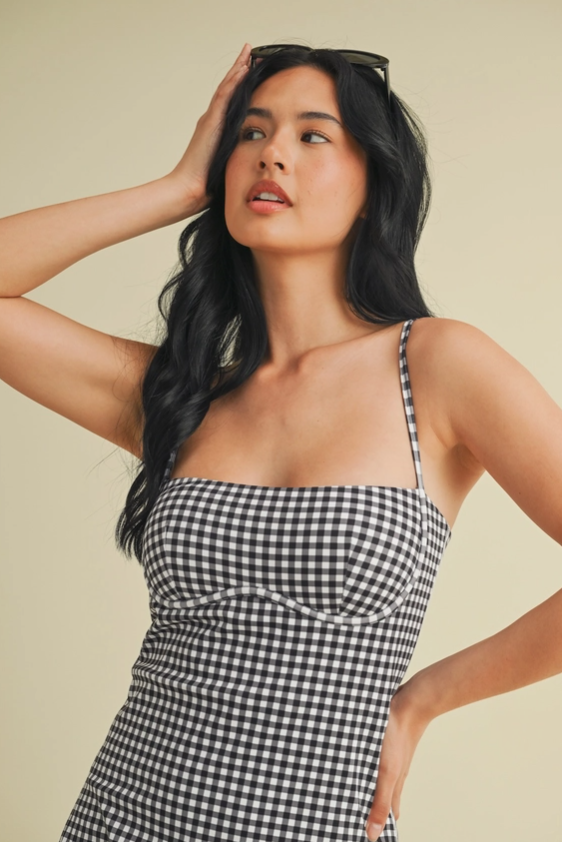 "Backyard Picnic" Gingham Active Dress image 2