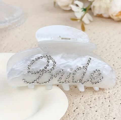 💍 Sparkle Bride Rhinestone Hair Claw image 1