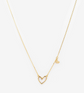 Double Heart Dainty Necklace image 0