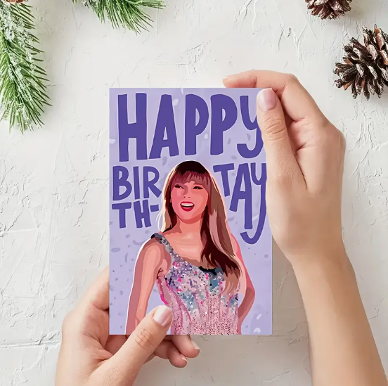 "HAPPY BIRTH-TAY" Taylor Swift-Inspired Card image 0