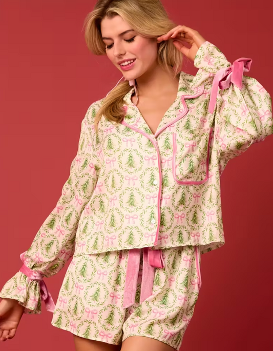 “Pink Noel” Holiday Pajama Set image 0
