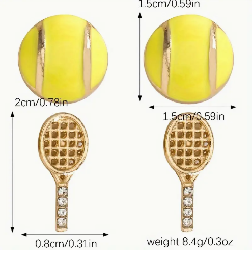 Game. Set. Sparkle. Tennis Earrings image 3