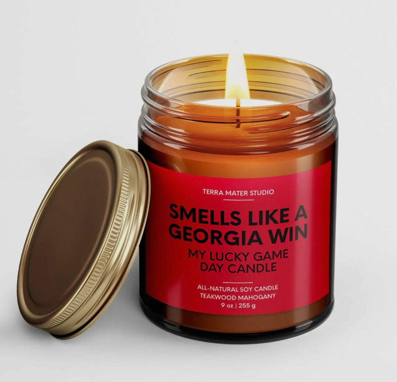Smells Like a Georgia Win – Apple Bourbon Candle 🍎🥃 image 1